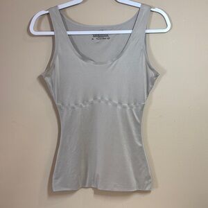 Maidenform Beige Seamless Shapewear Tank, Large